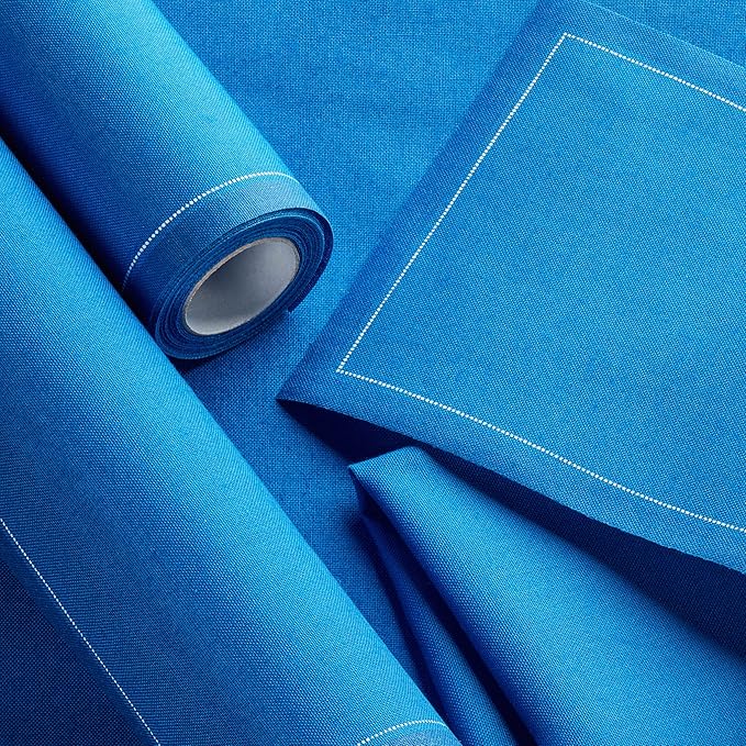 Cotton Cocktail Napkin - 4.3 x 4.3 in - 50 units per roll - Royal Blue