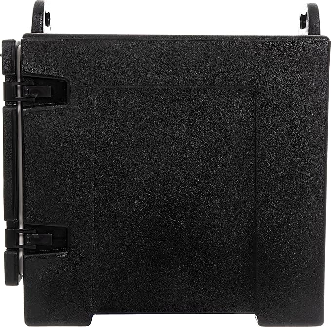 Carlisle FoodService Products Insulated Food Pan Carrier and Warmer, Front-Loading with Handles, Holds 5 Full or 10 Half 2.5" Pans (Sold Separately) with Rugged PE Shell and PU Insulation, Black