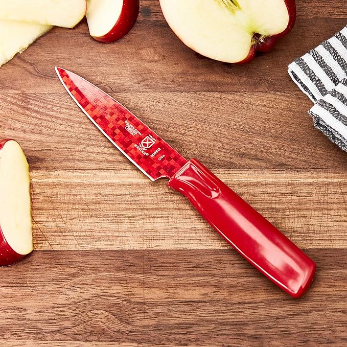 Mercer Culinary 4 Non-Stick Paring Knife, Red